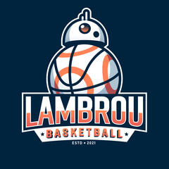 Basketball logo styled after BB8.