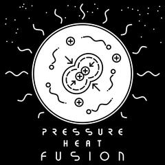 Stylized graphic of fusion.