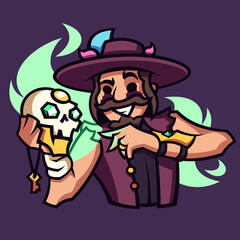 Pirate drawing.