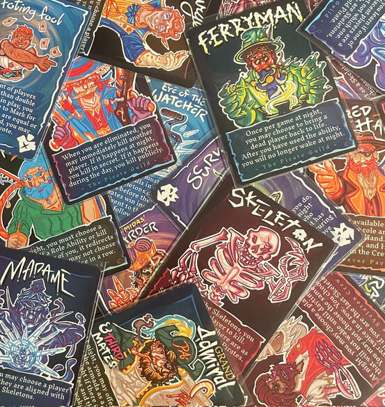 An assortment of Mutiny cards filling the whole canvas.